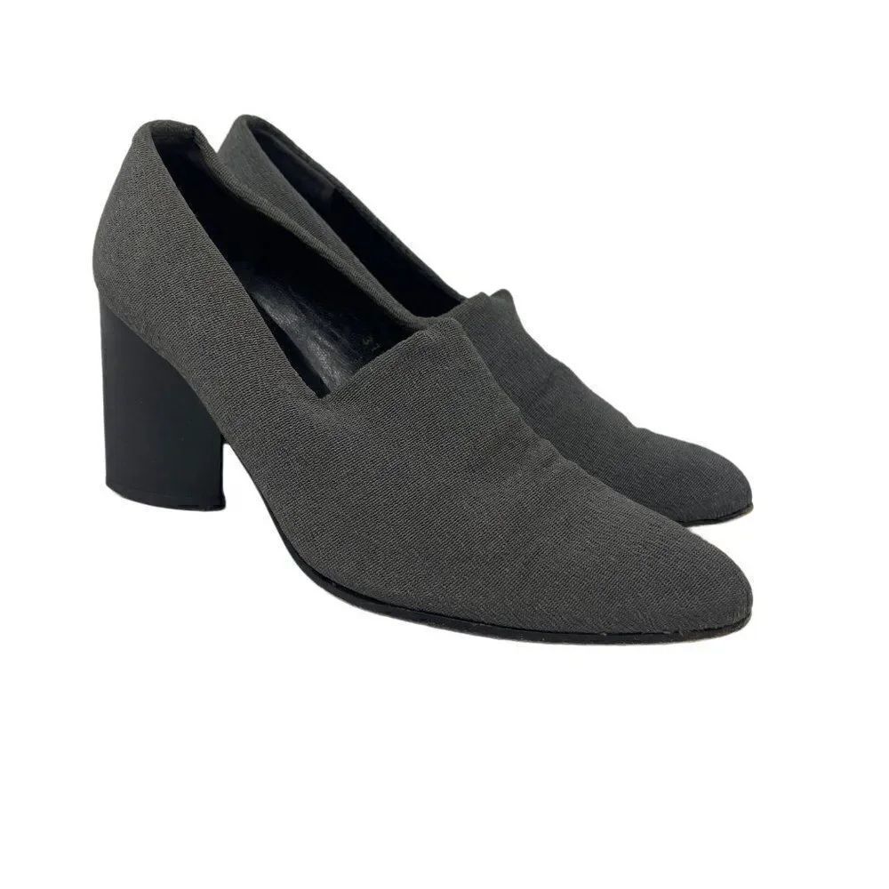 Robert Clergerie gray heels 5.5B BoxE leather lined